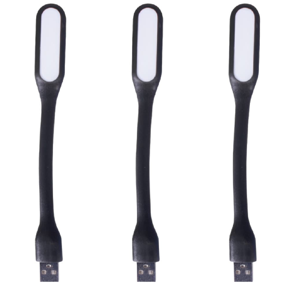 3 Unidades Luminaria Notebook Led Usb Flexivel Mini Silicone abajuar portatil luminaria