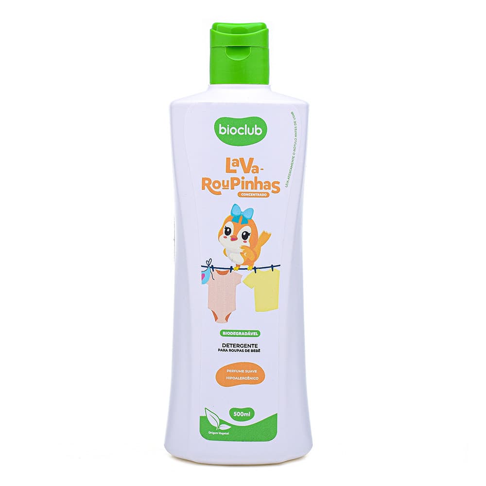 Lava Roupas Concentrado Detergente Natural 500ml - Bioclub