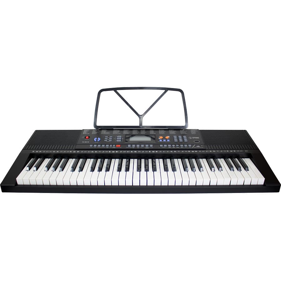 Teclado 5/8 Com Usb Fonte 61 Teclas Spring Tc-261x Cor Preto
