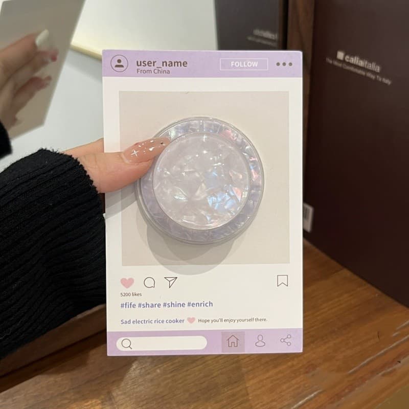 Luxo Conchas Aperto Magnético Do Telefone Para iPhone 17 16 15 14 13 12 Dedo Suporte