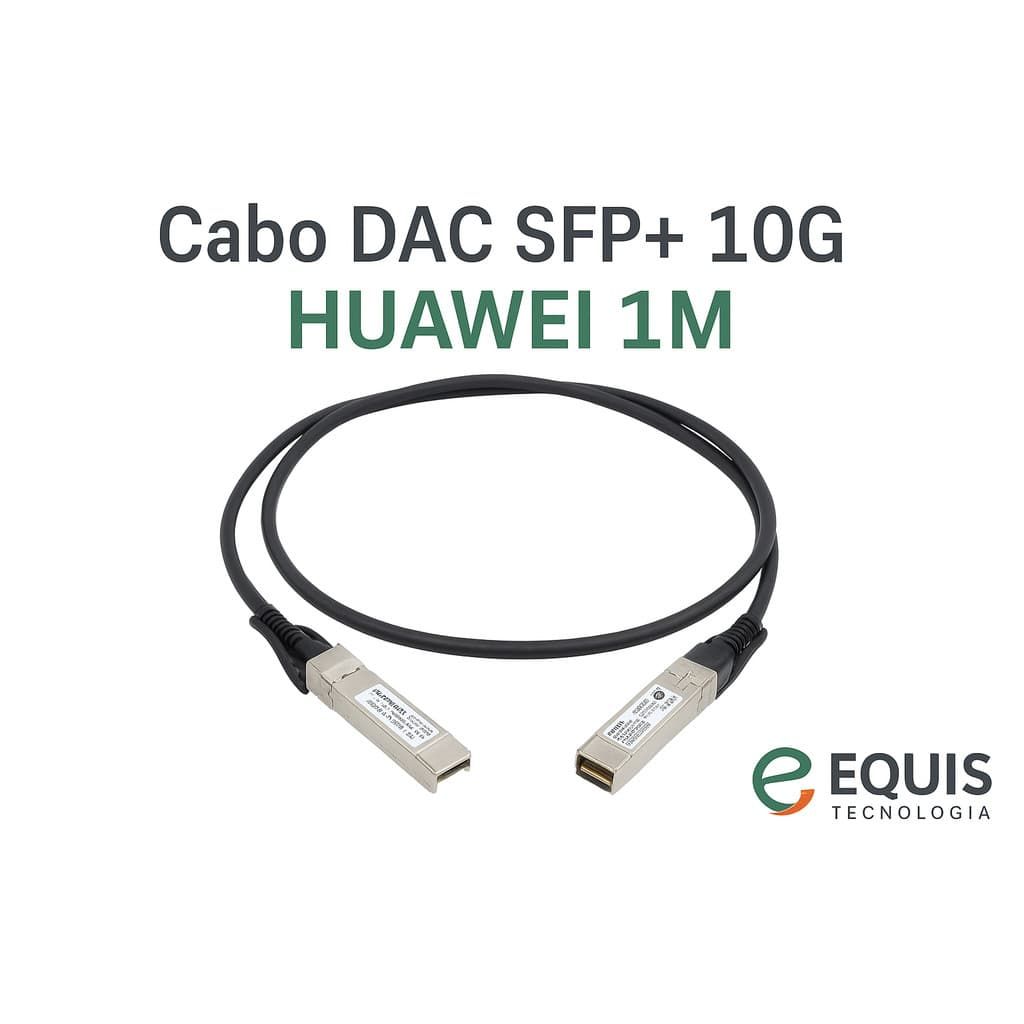 ⚡ Cabo Passivo SFP+ 10G Huawei 1m Conexão Direta - PN: 04050233