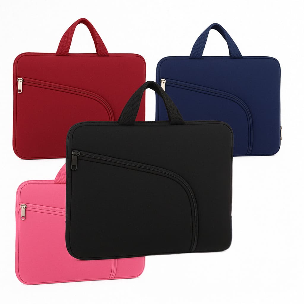 Mochila Capa Case pra Notebook 15,6" Alça Bolsos Externos Compacta Zíper