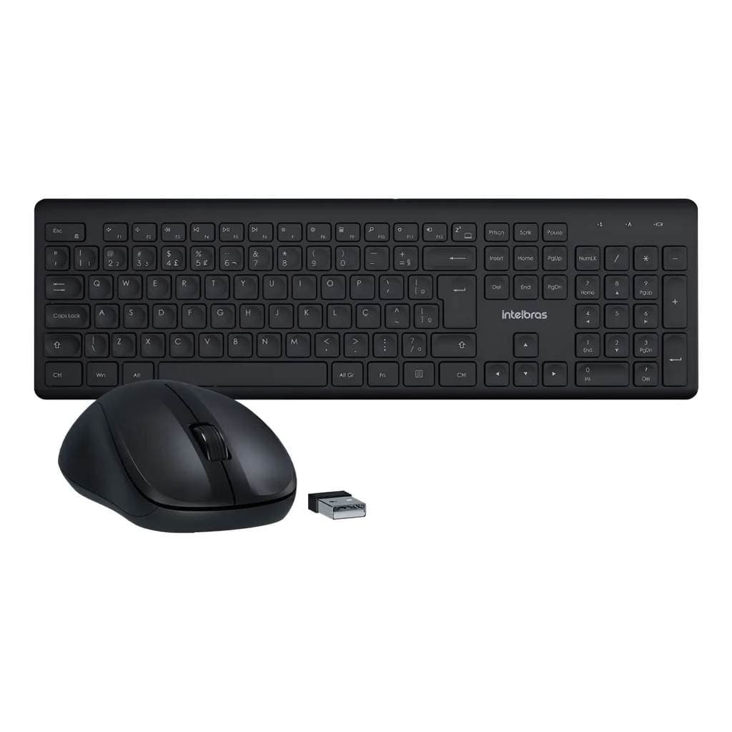 KIT TECLADO E MOUSE SEM FIO INTELBRAS CSI50