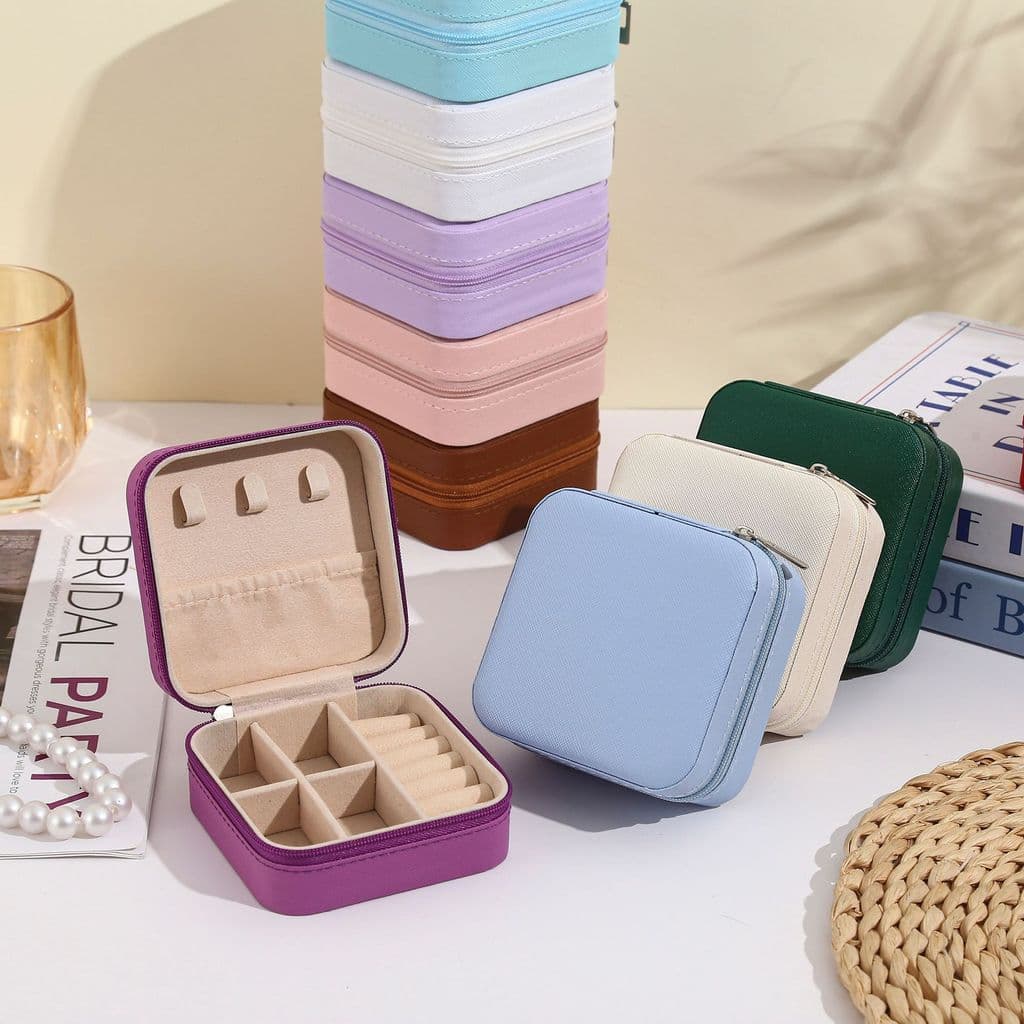 Kit15-40pcs  Caixa De Joias Portátil, Bolsa De Viagem, Caixa De Armazenamento, Bolsa Para Anéis, Presente Requintado