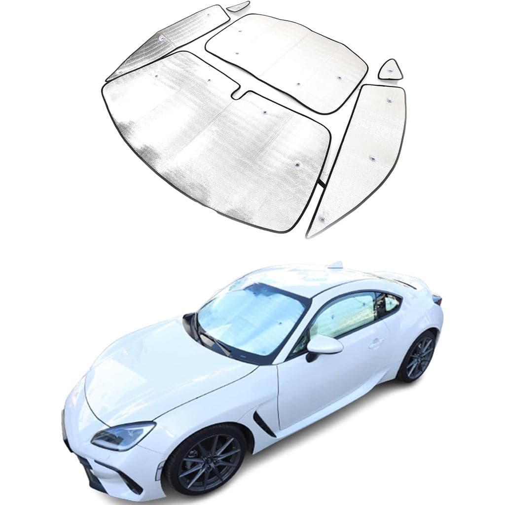 Para Subaru BRZ Toyota 86 2022-2024, Conjunto de 6 Peças de Protetores de Janela para Carro, Protetores Solares para Jan