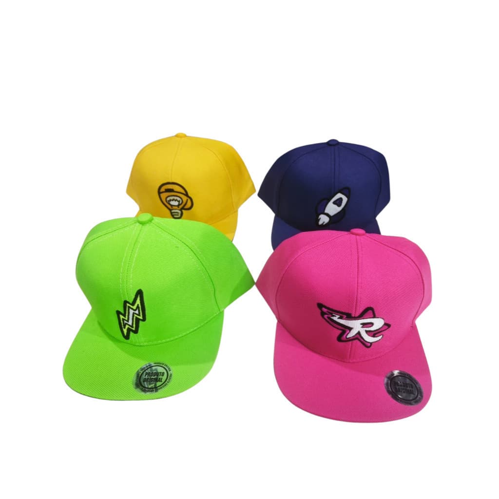 Ess - Boné Os Rosas Infantil Juvenil Bordado Emilly Vick Leozinho Void Katlen Alta Qualidade .