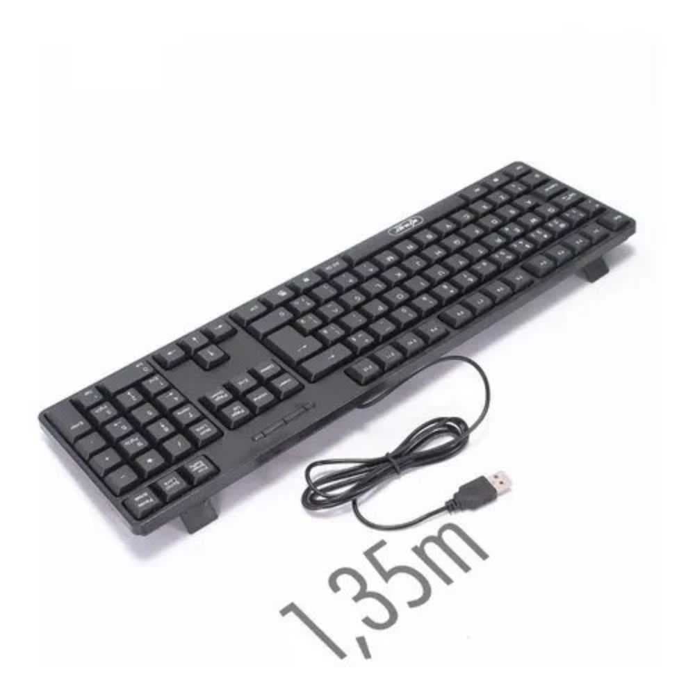 Teclado Com Fio Padrão Usb Preto - Bm-t01 - B-max