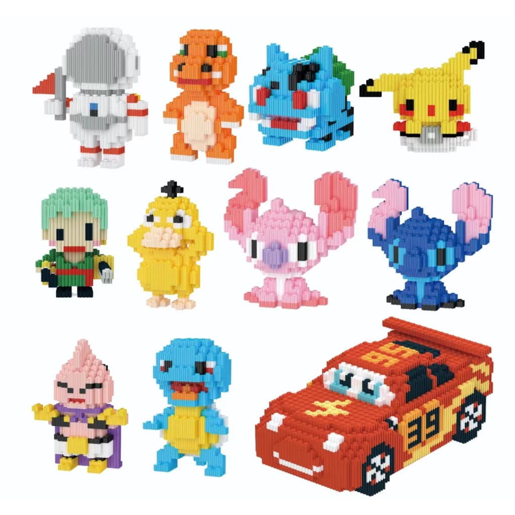 Blocos de Montar Nano De Construção Brinquedos Educativos Para Criança Modelos Variados