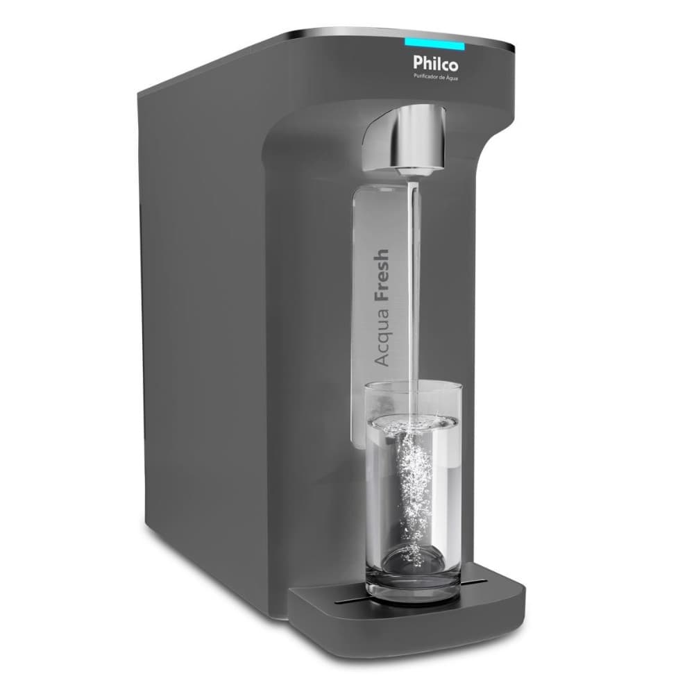 Purificador de Água Natural e Gelada Philco Ppu12c Cinza Bivolt