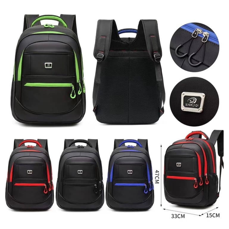 Mochila Escolar Notebook com Design Moderno Ziper Colorido Elegante e Social