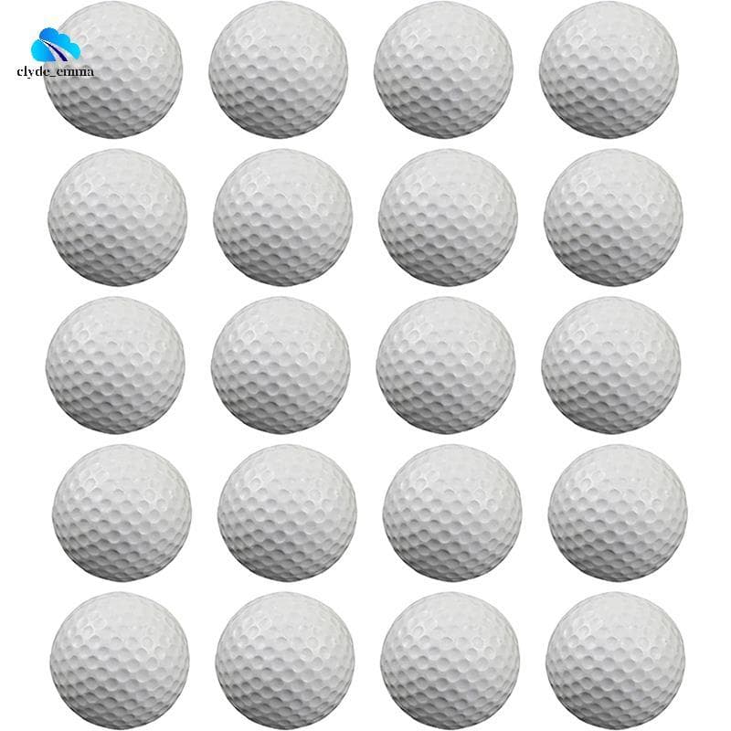 20 Bolas De Prática De Golfe De Ar Dos Pces , Bola De Espuma , Treinamento Interno E Externo , Para Esteira De Bater No 