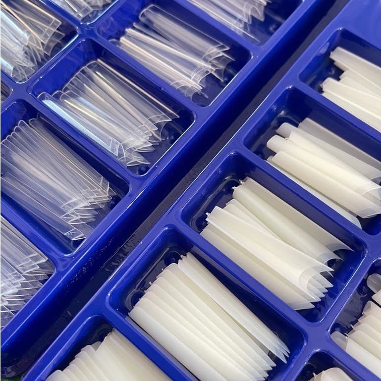 Unhas Tips Bailarina Nails Transparente 100 unidades para encapsular alongamento em Acrigel