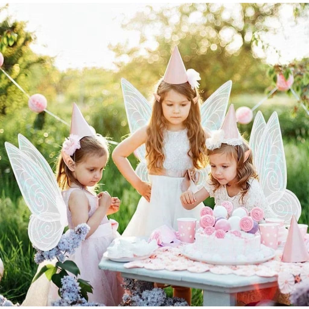 Asas de Borboleta Holográfica Para Fantasia | Acessório de Fada Infantil E adulto