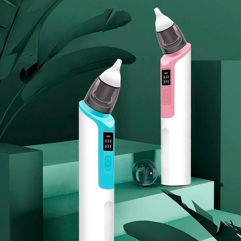 Aspirador Nasal  Elétrico Recarregável com Bico de Silicone – Ideal para Limpeza do Nariz do Bebê