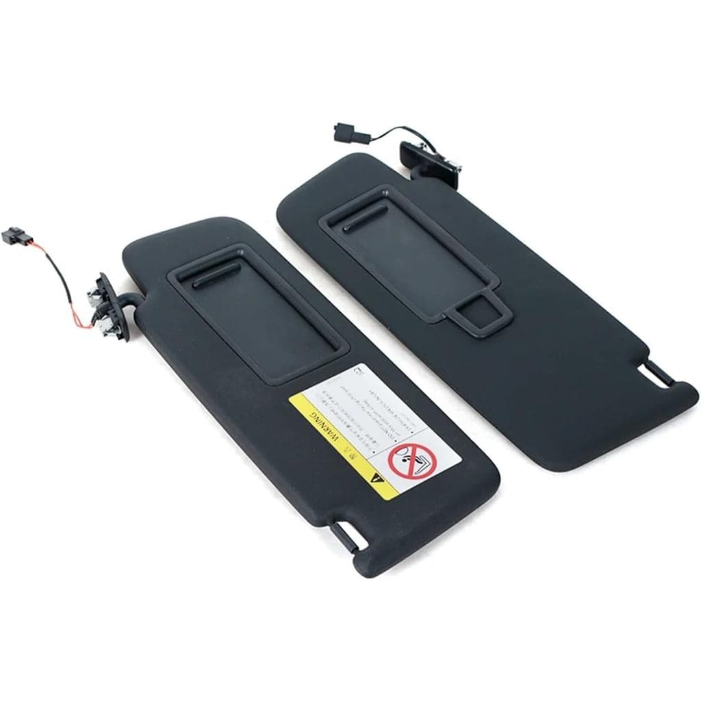 Pára-sol Preto Compatível com VW Golf 7 MK7 GTI Superb3, Painel Frontal com Espelho de Maquiagem, Protetor Solar Preto 5