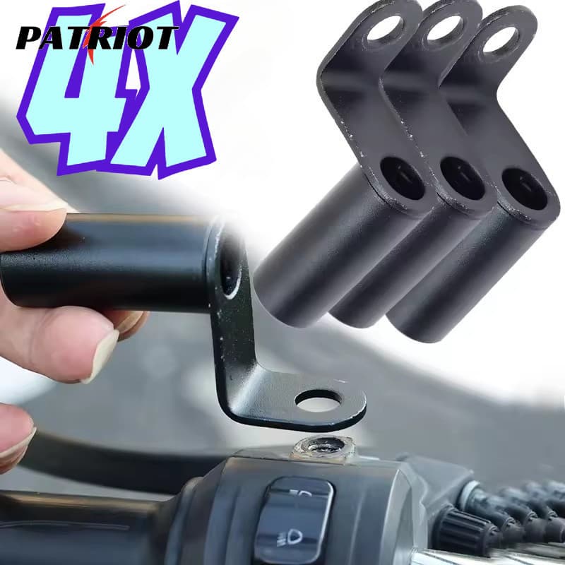 Suporte Resistente Da Extensão Do Espelho Liga De Alumínio De 1-4 Pces Para A Bicicleta Motocicleta , Montagem Universal