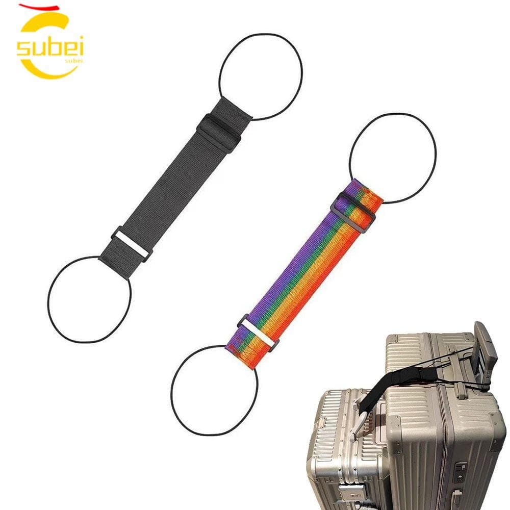 SUBEI 1/2 Unidades De Alça Elástica Para Bagagem , Tiras De Conector De Portáteis Versáteis , Ajustáveis