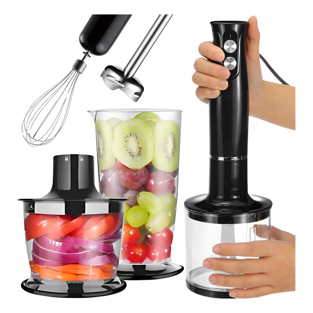 Mixer Vertical Turbo 4 em1 Moedor Processador de Alimentos em Inox New