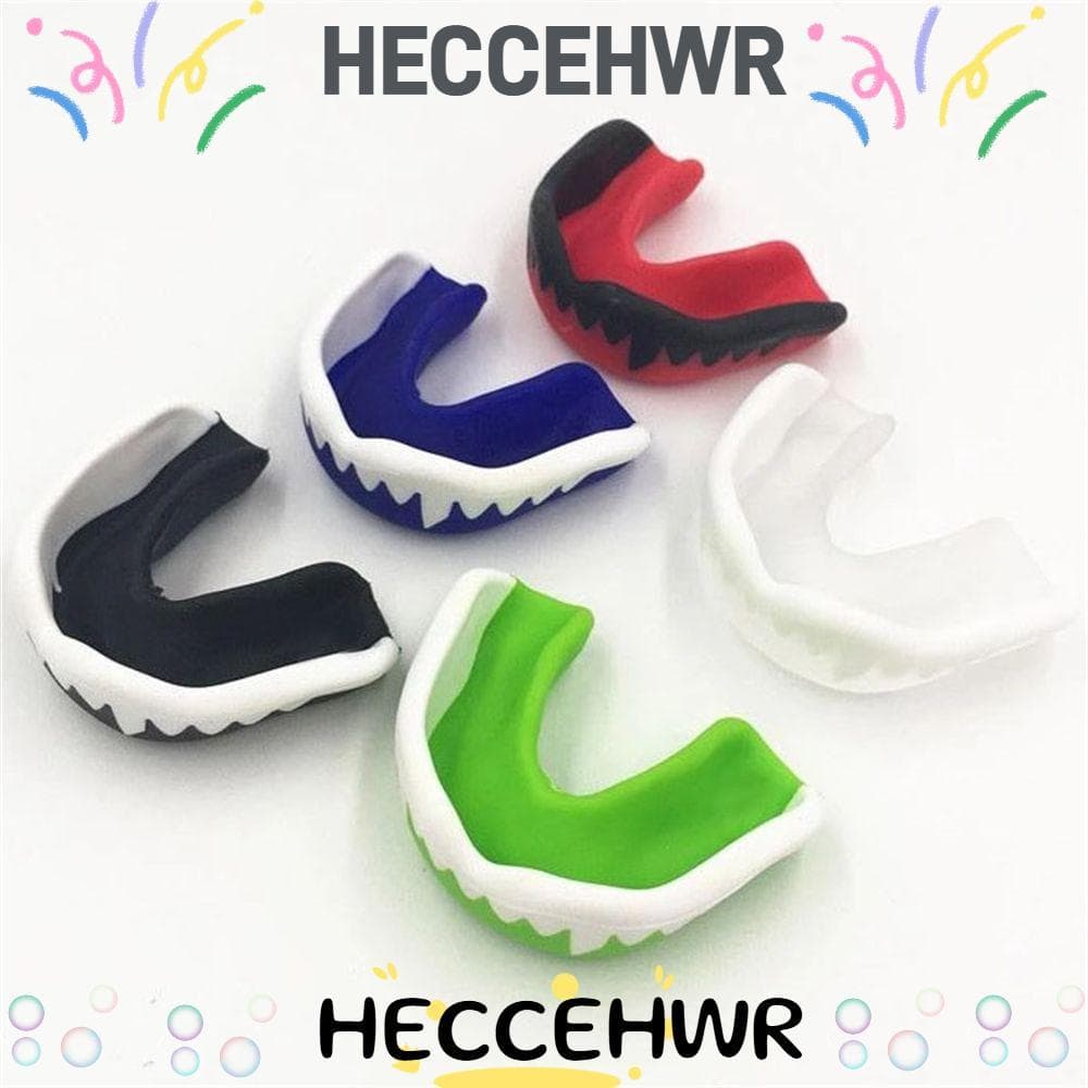 HECCEH1 Protetor Bucal Rugby Karate Esportes Segurança Boxe Tailandês Academia Fitness Futebol Cinta De Dente