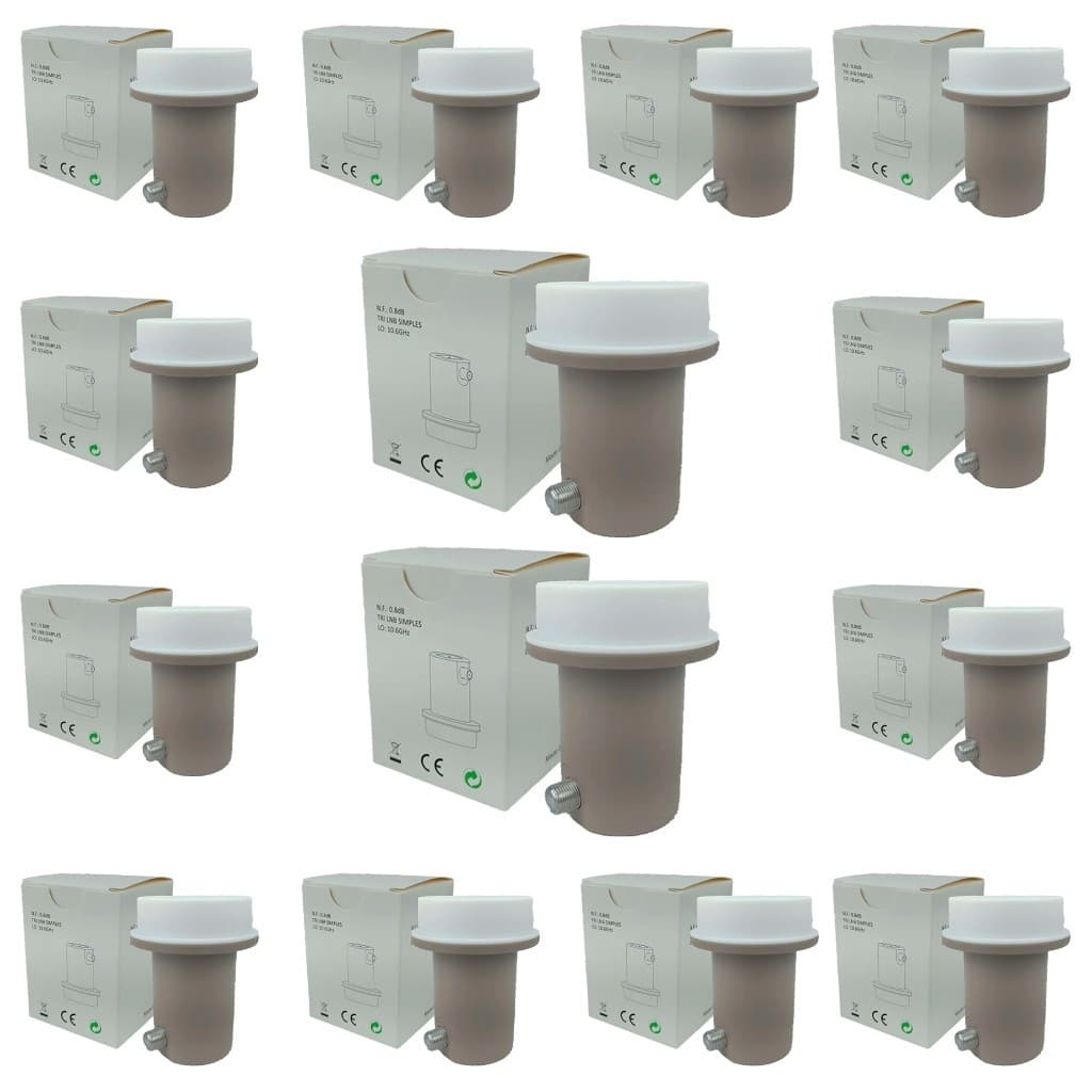 Kit Com 20 Lnb Simples Satélite Banda ku 1 saída Universal Nacional Garantia