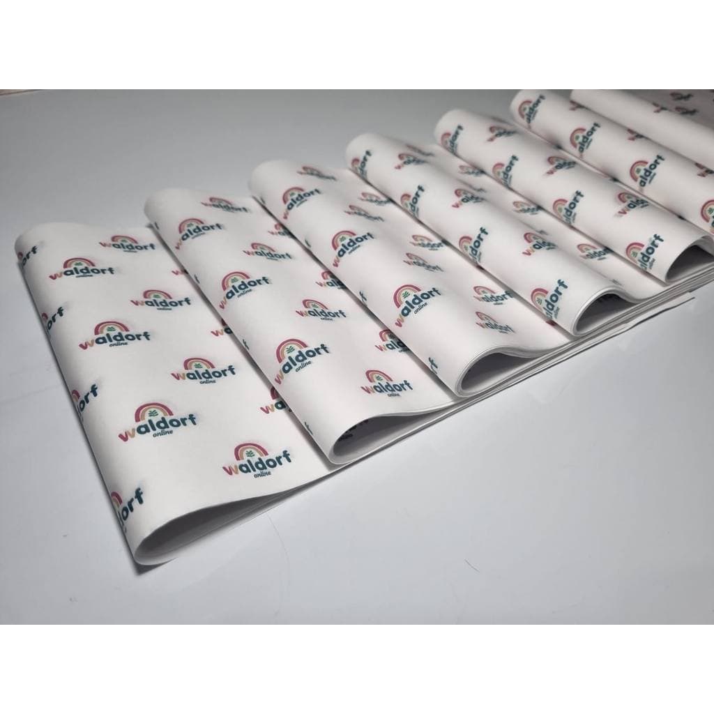 100 Folhas De Papel Seda 30x60 Personalizado Com Seu Logo