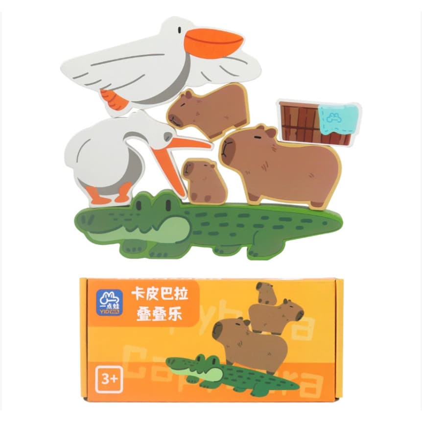 Building Stacking Blocks, capivara Montessori Balance Toys - Presente de Natal