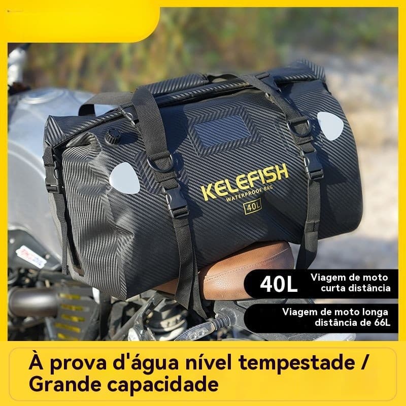 Bolsa de Cauda para Motocicleta Transversal à Prova de Chuva Bolsa Impermeável Bolsa de Motociclista Viagem Grande Capac