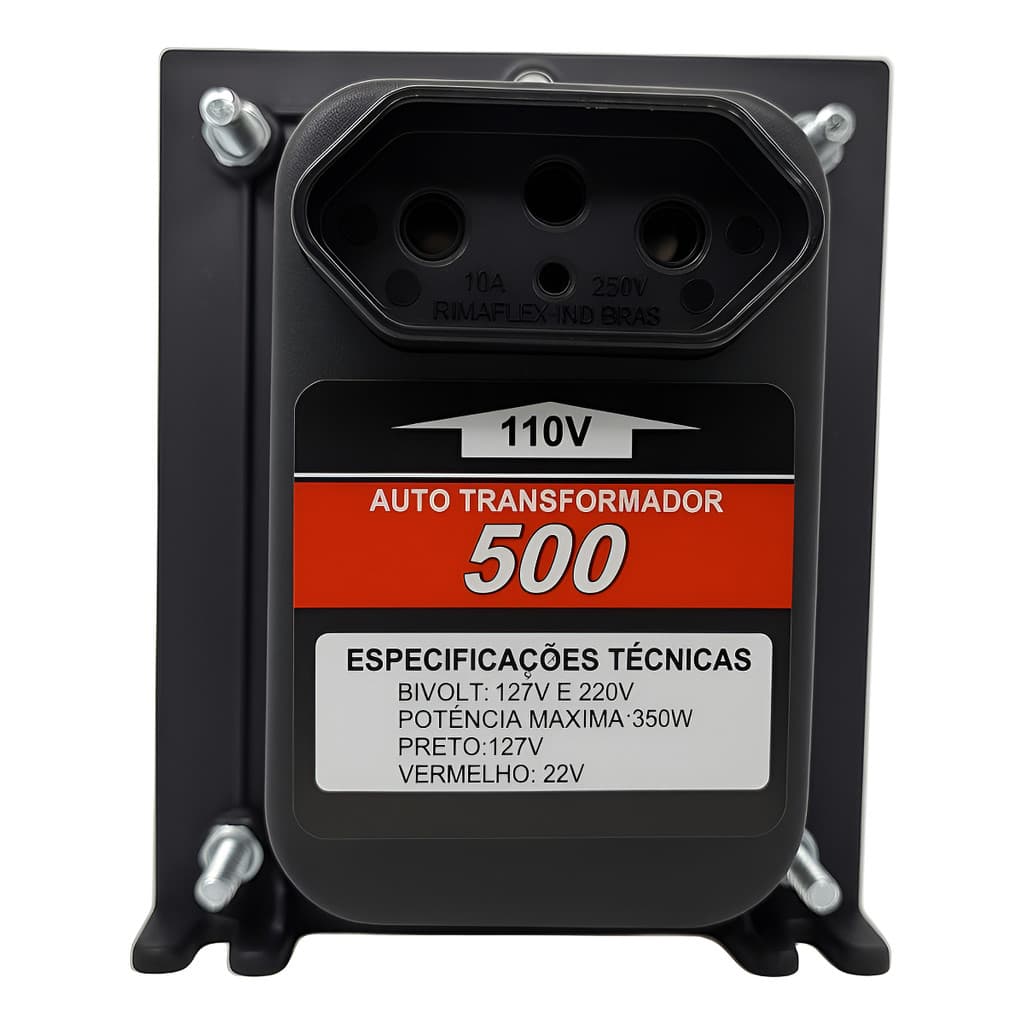 Auto Transformador 500va 110 220v220 110v Potencia 350 Watts Virtual Equipamentos ATV500VA