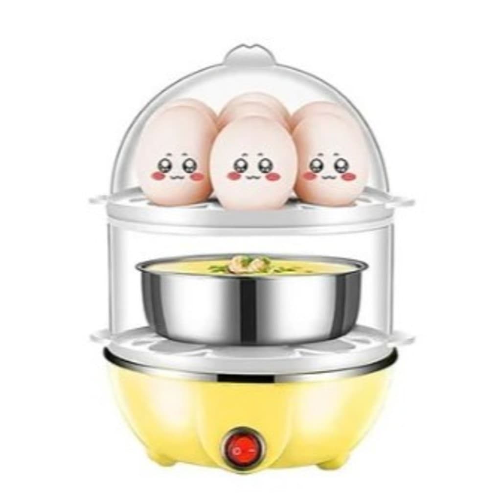 Cozedor 14 Ovos Dois Andares 110V E 220V Cozinhar Vegetais À Vapor