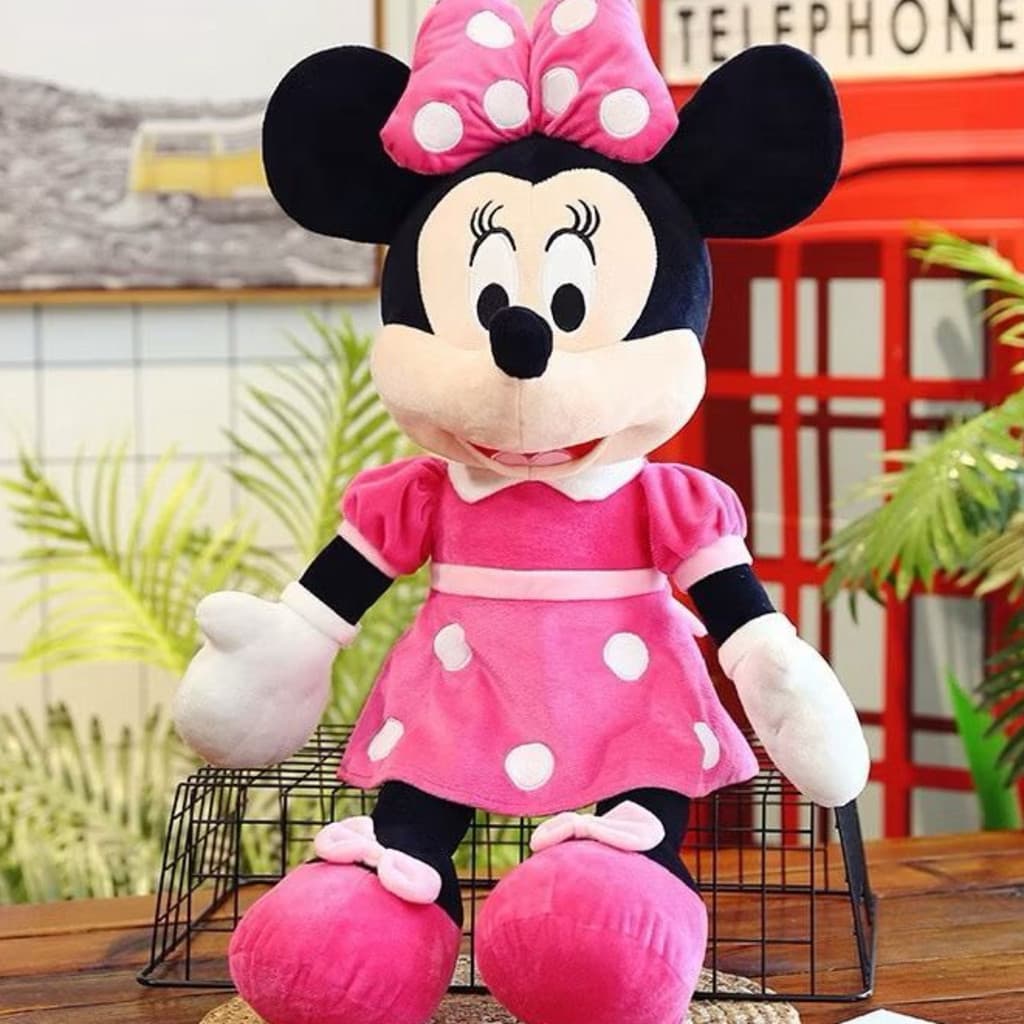 Minnie Rosa Boneca de Pelúcia aproximadamente 40cm – Fofura e Encanto Disney