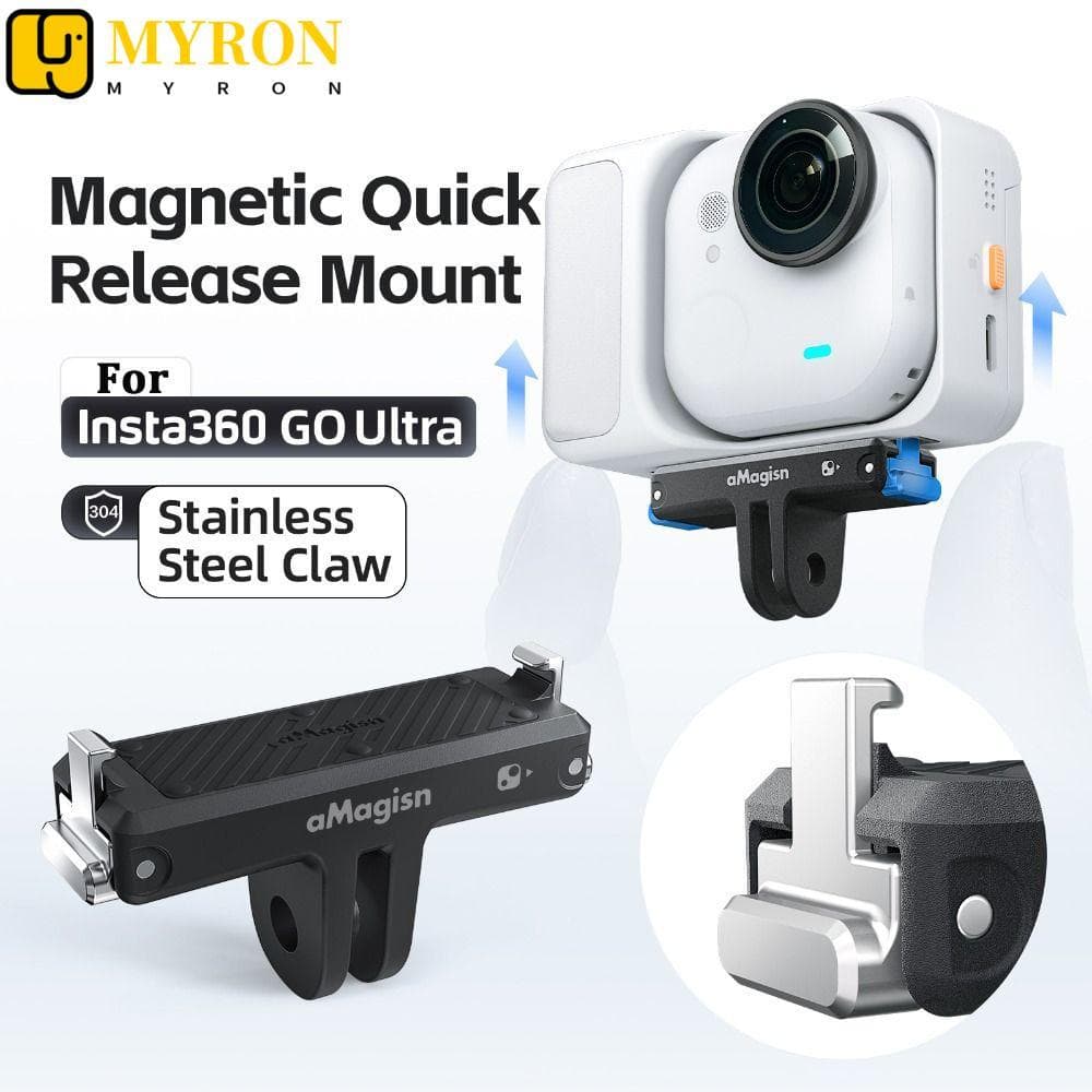 Adaptador De Montagem MYRON1 , Suporte ABS Durável , Base De Liberação Rápida Para Insta360 Go Ultra
