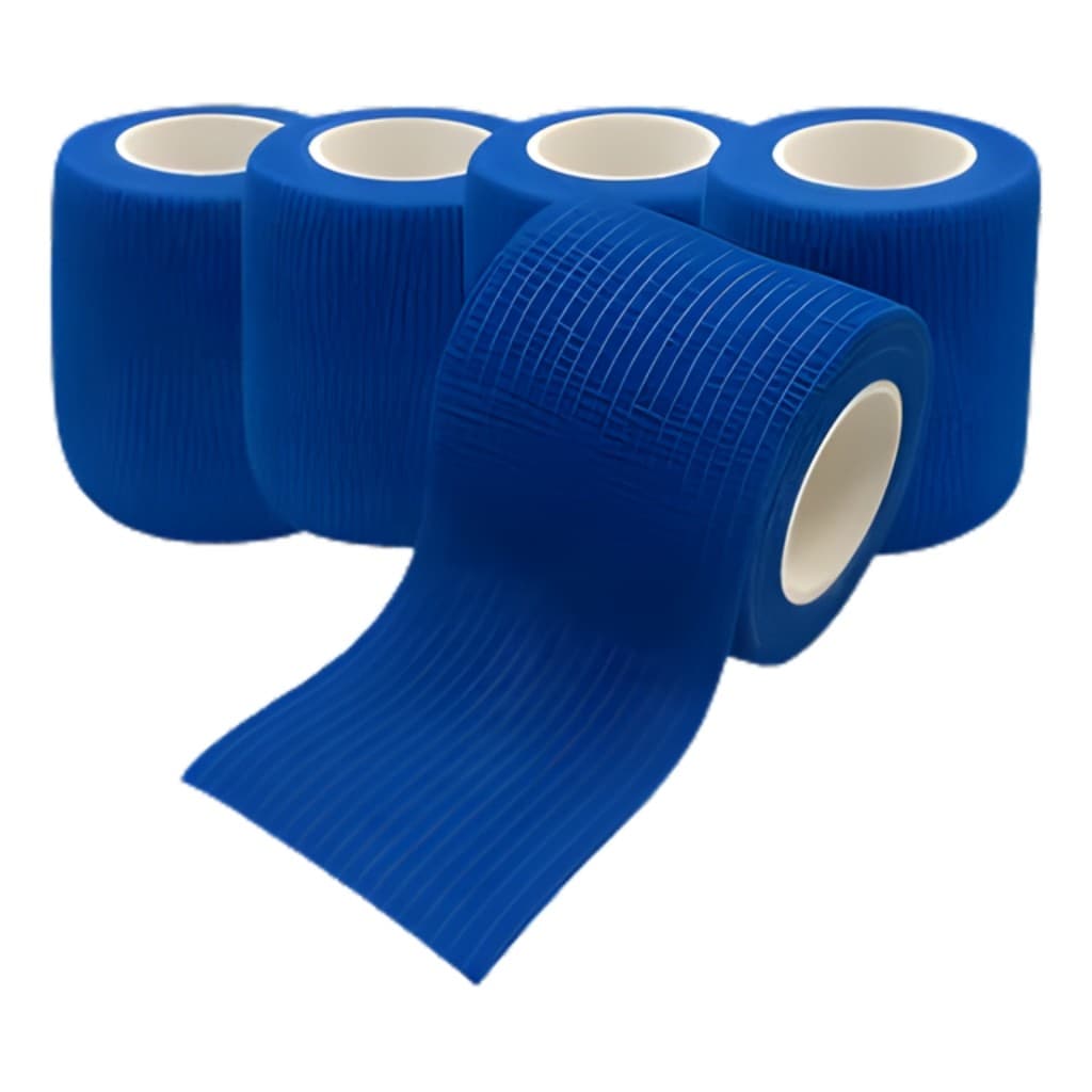 Bandagem Para Tatuagem Kit 5 Biqueira Tattoo Rolo 5 Metros Fita Auto Aderente Maquininha Fita Preto