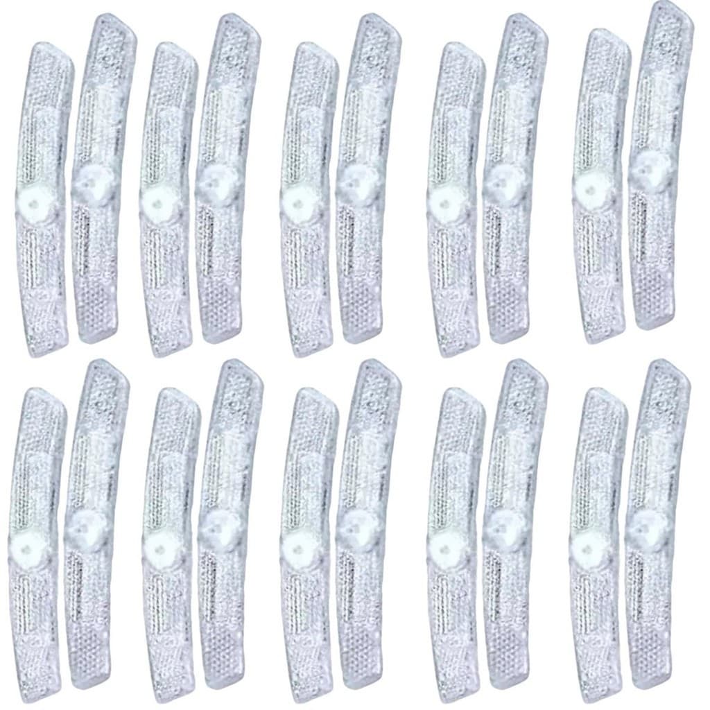 Oferta Imperdivel aproveite Kit 10 Pares Refletores De Raios De Bike Meia Lua C/ Fixador