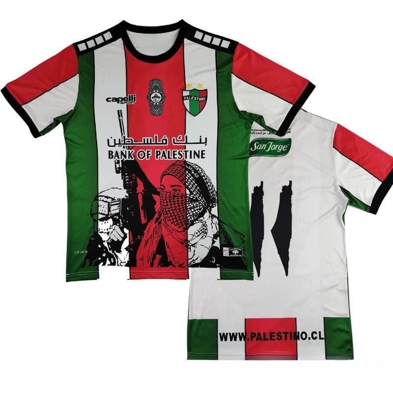 Verão Masculino Nova Camisa De Futebol Palestina Impressa Em 3D , Camiseta De Secagem Rápida E Esportiva Respirável .