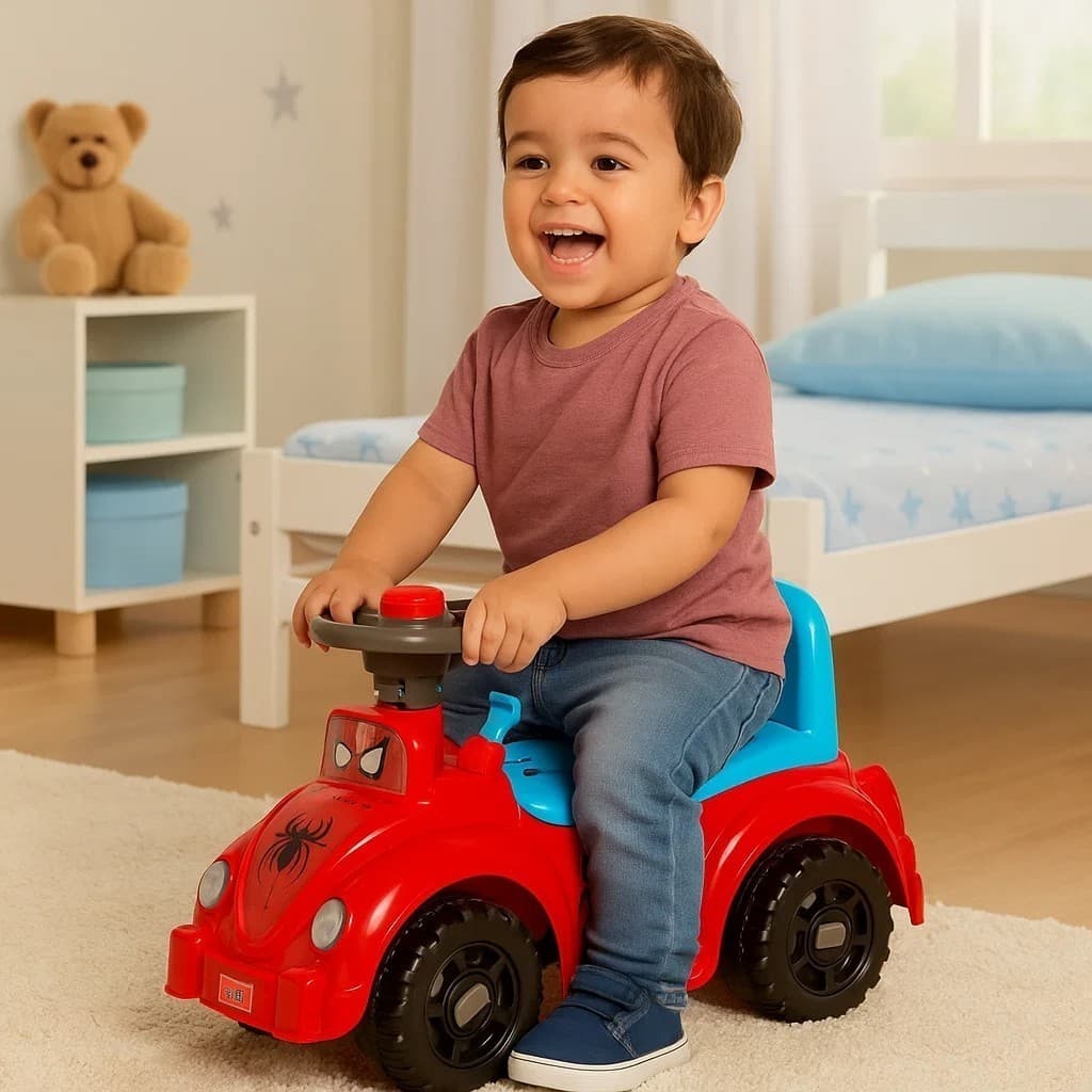 Carrinho Andador Infantil Ketokinha Kendy Princesa Motoca Empurra Passeio Azul Rosa Menino Menina