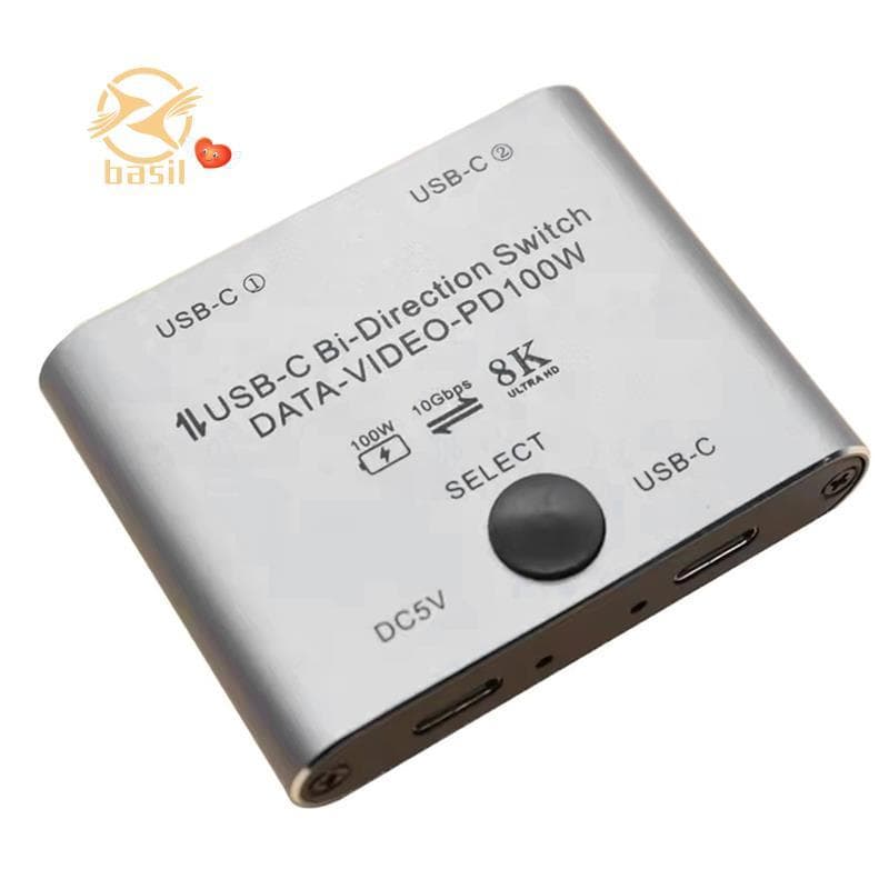 Divisor De Interruptor USB C Bidirecional 8K Switcher KVM 8K 60Hz 4K 144Hz Vídeo Para Múltiplas Fontes Sem Linha