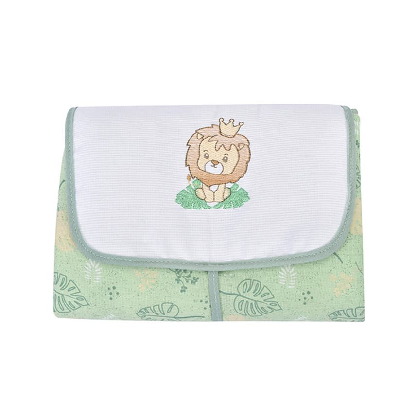 Trocador de Fraldas Portátil Dengo Estampado Leão Safari