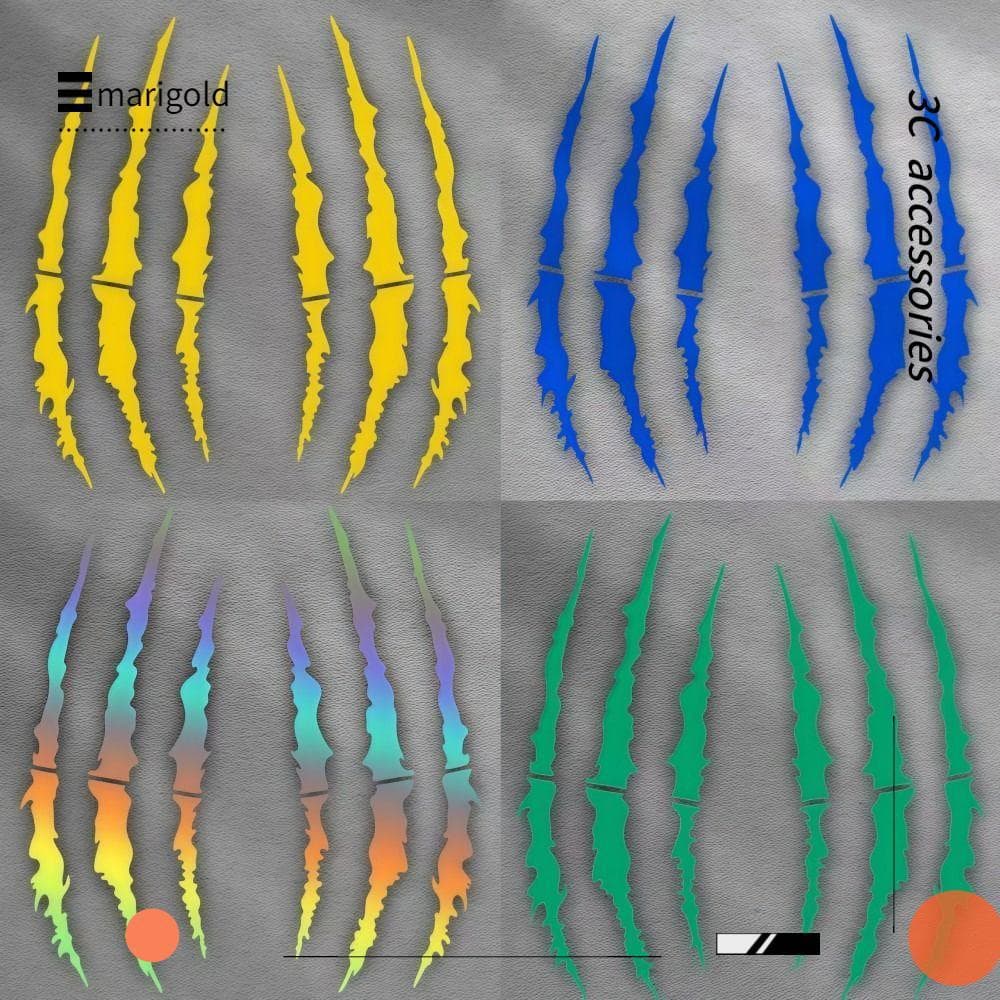 Adesivos De Motocicleta MARIGOLD , Capacete De Vinil Para Cobrir Arranhões Carro DIY Com Garra De Demônio