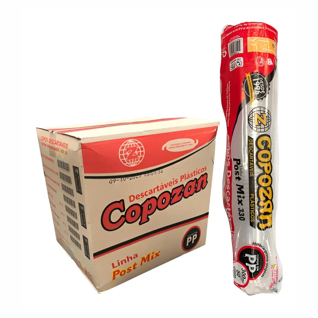 Kit Copos Descartáveis 300ml Chopp Açaí Água Suco PP 330 Copozan