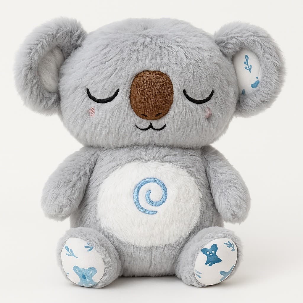 Ursinho Coala Respira com Luz e Som Calmante Anti Ansiedade