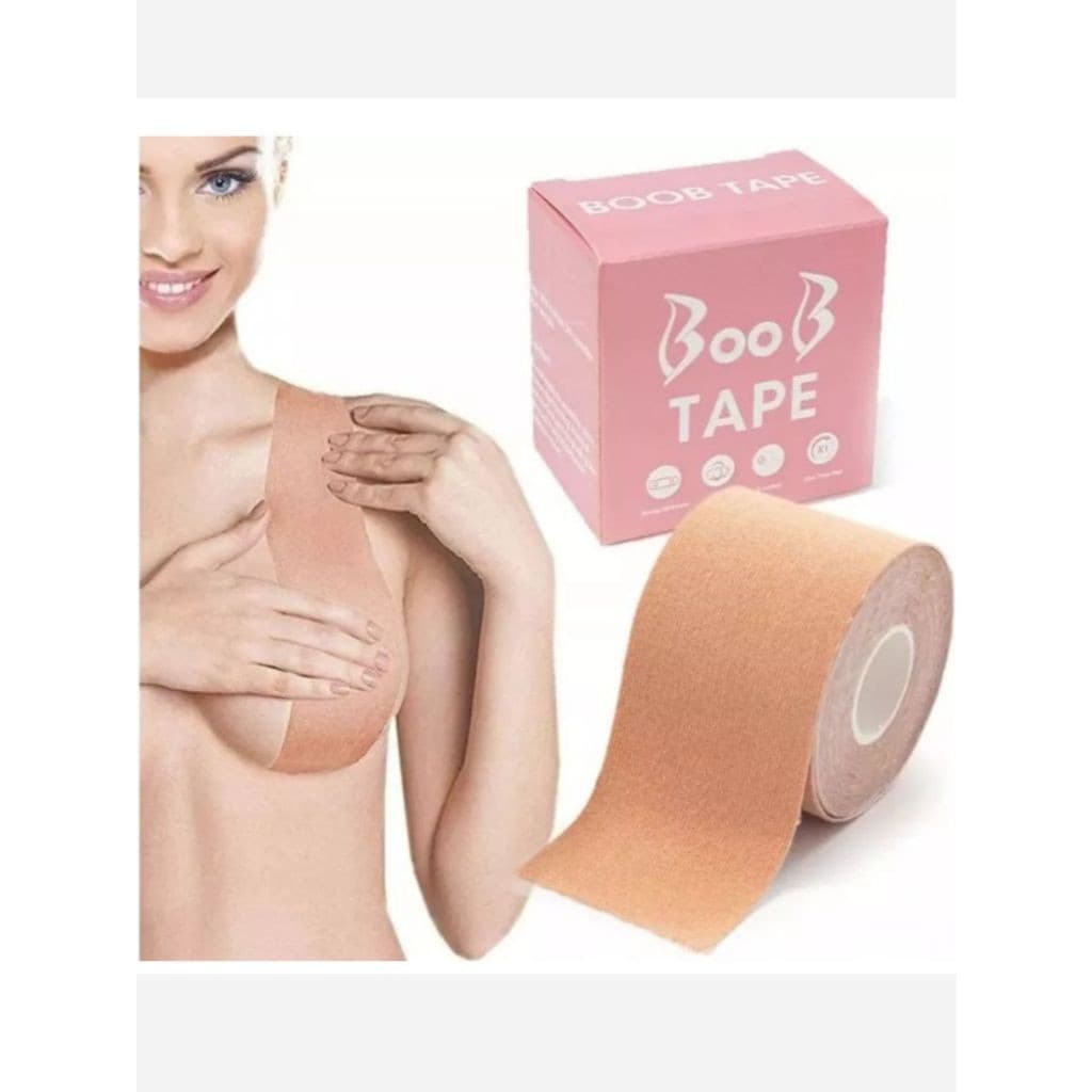 Sutiã Adesivo Fita Para Levantar Os Seios , Rolo De Invisível Peito , 5 Metros , Resistente À Água E Ao Suor