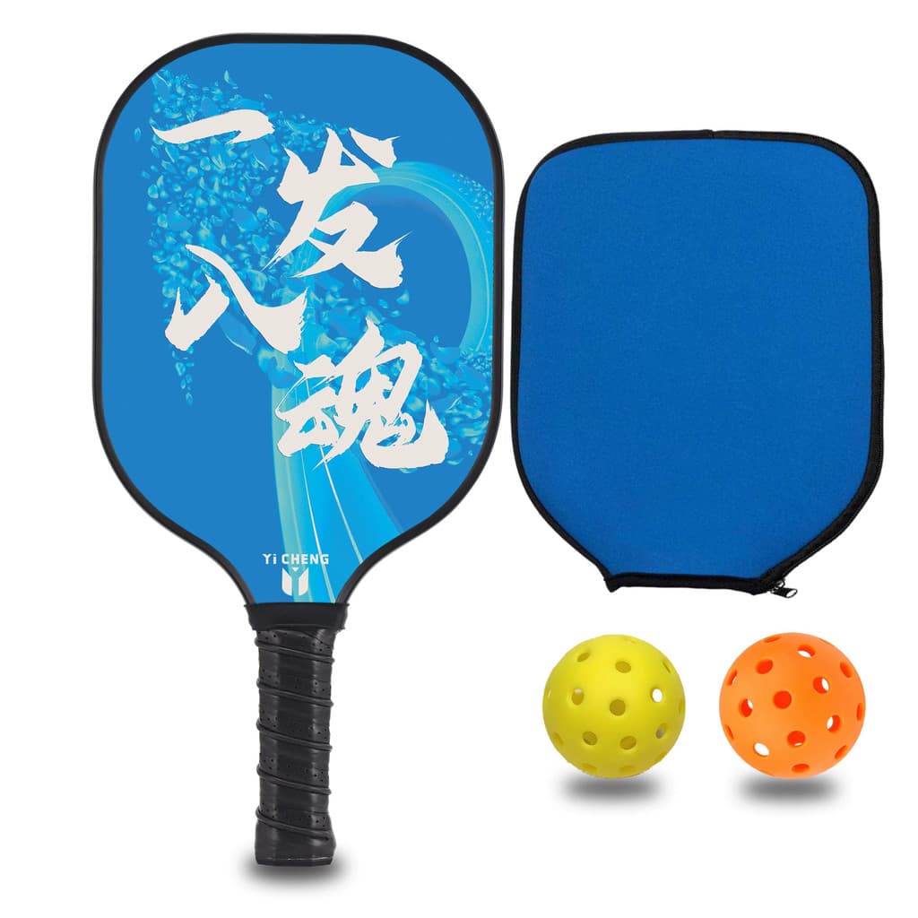 YiCHENG raquete picklebal picklebal fibra de vidro única Ultra-leve masculino feminino raquete de treinamento de competi