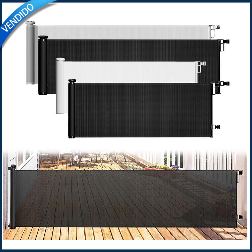 Portão retrátil para bebês portão para animais de estimação barreira para bebês para uso interno/externo