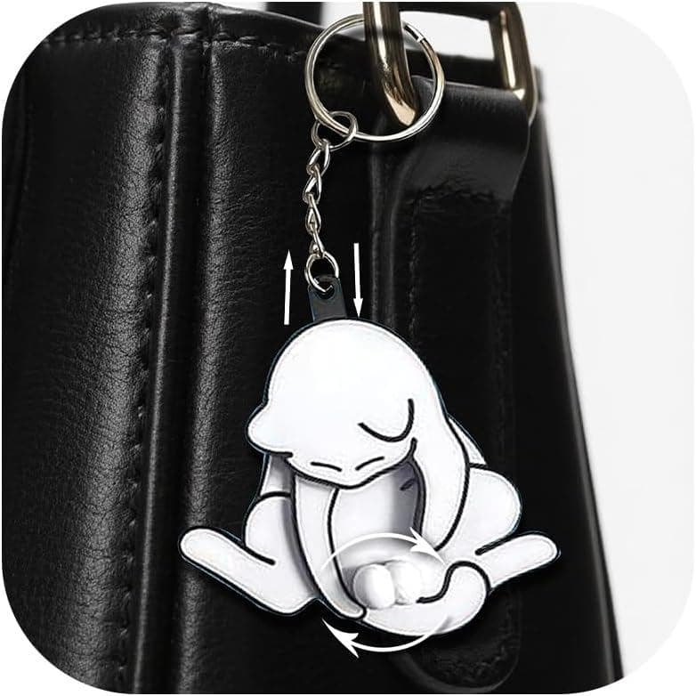 Adorável Engraçado Gato Fidget Chaveiro Para Pai Da Filha Filho Bolsa Encantos Aniversário Namorado Masculino Feminino