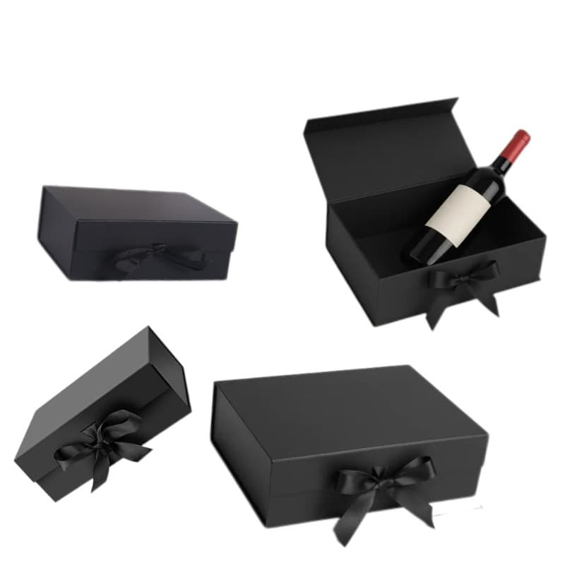 Caixa Premium para Embalagem Dobrável com Fita de Cetim 20 x 8 x 18 cm