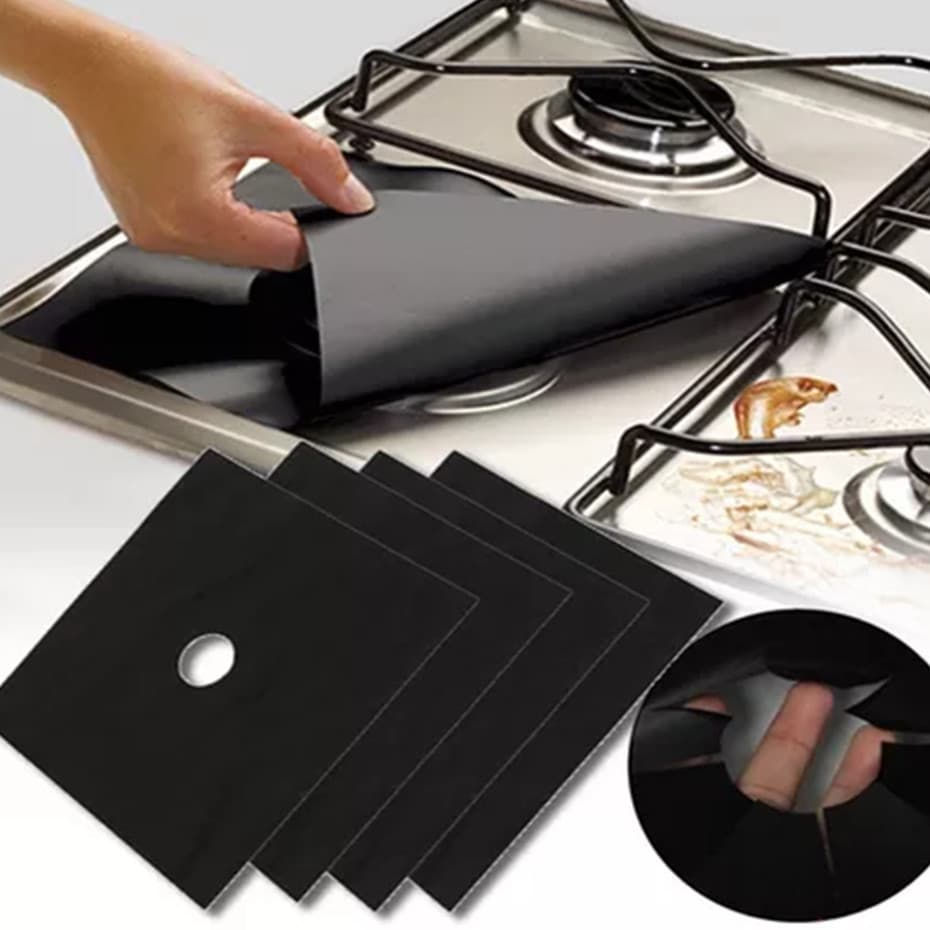 Kit Protetores Proteção Fogão Anti Aderente Reutilizável lavavel cozinha