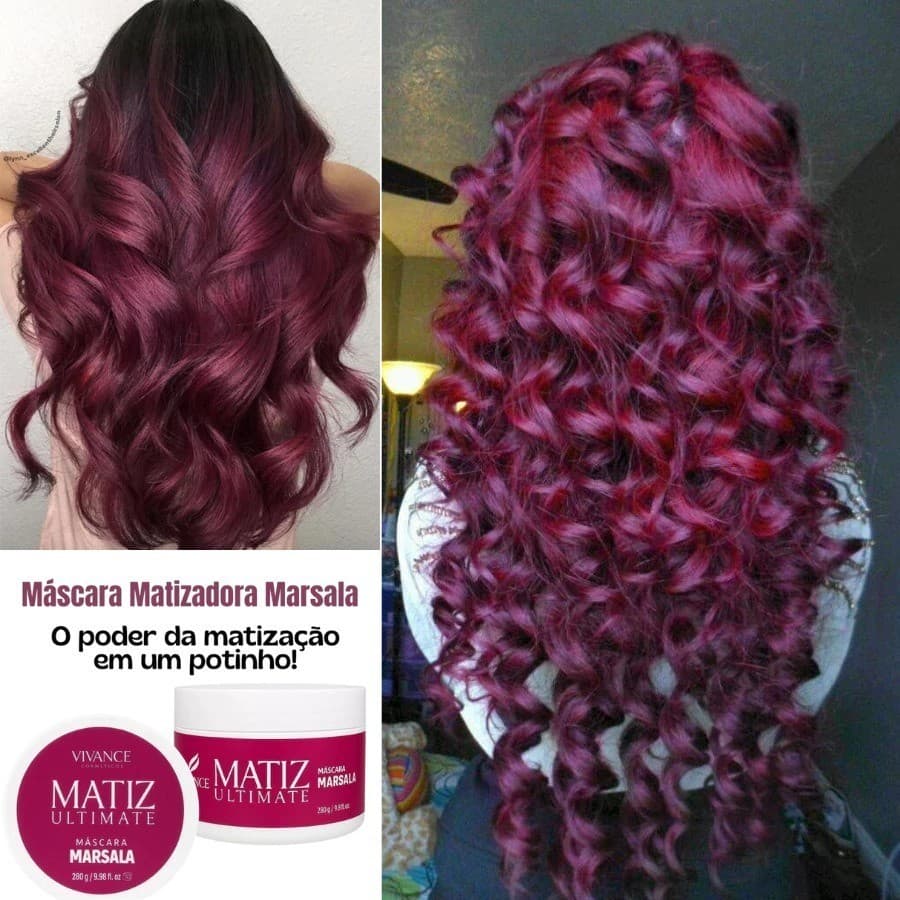 MÁSCARA TONALIZANTE MATIZADORA MARSALA MATIZ ULTIMATE 250G VIVANCE COSMETICS