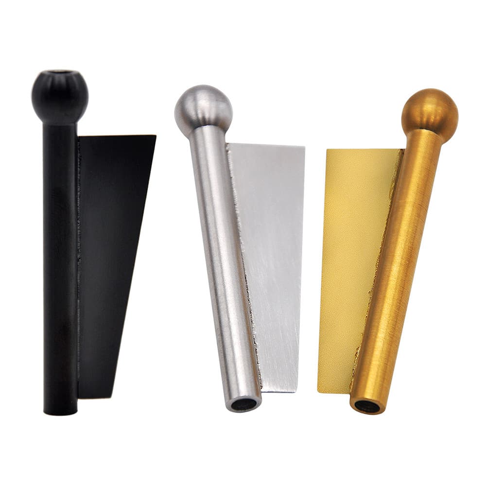 Tubo De Palha De Metal 2 Em 1 Estilo Bandeira Com Lâmina Legal Gadget Para Presente Masculino