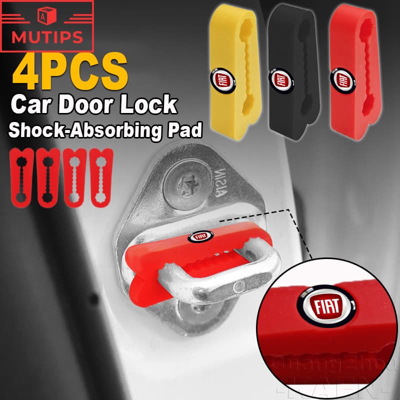Almofada De Amortecedor Para Fechadura De Porta De Carro Fiat Faixa De Silicone Protetora De Fivela Argo 500 Strada Mobi