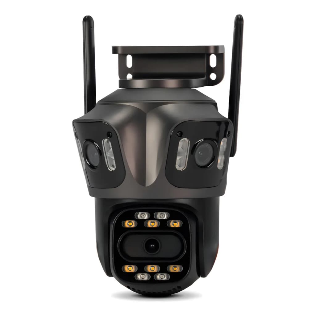 Câmera Segurança P15 Ptz Wifi Full Hd Externa Lente Lens Icsee Tripla 9mp